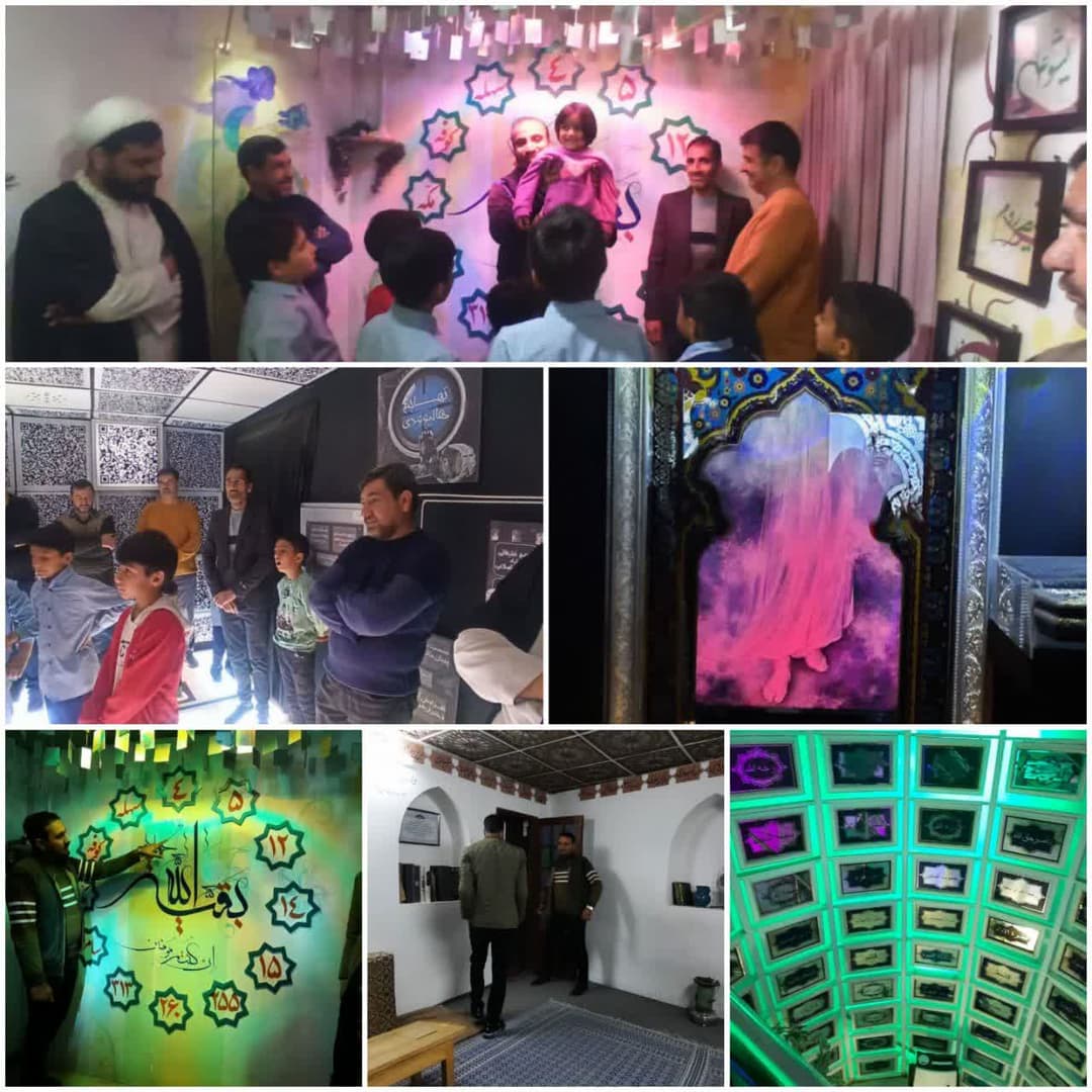بازدیدخانوادگی پدر،مادر فرزندی ازنمایشگاه بنیادمهدویت وآینده پژوهی اصفهان