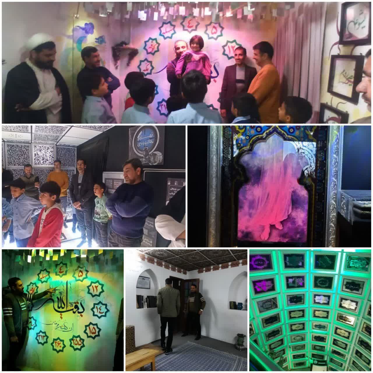 بازدیدخانوادگی پدر،مادر فرزندی ازنمایشگاه بنیادمهدویت وآینده پژوهی اصفهان