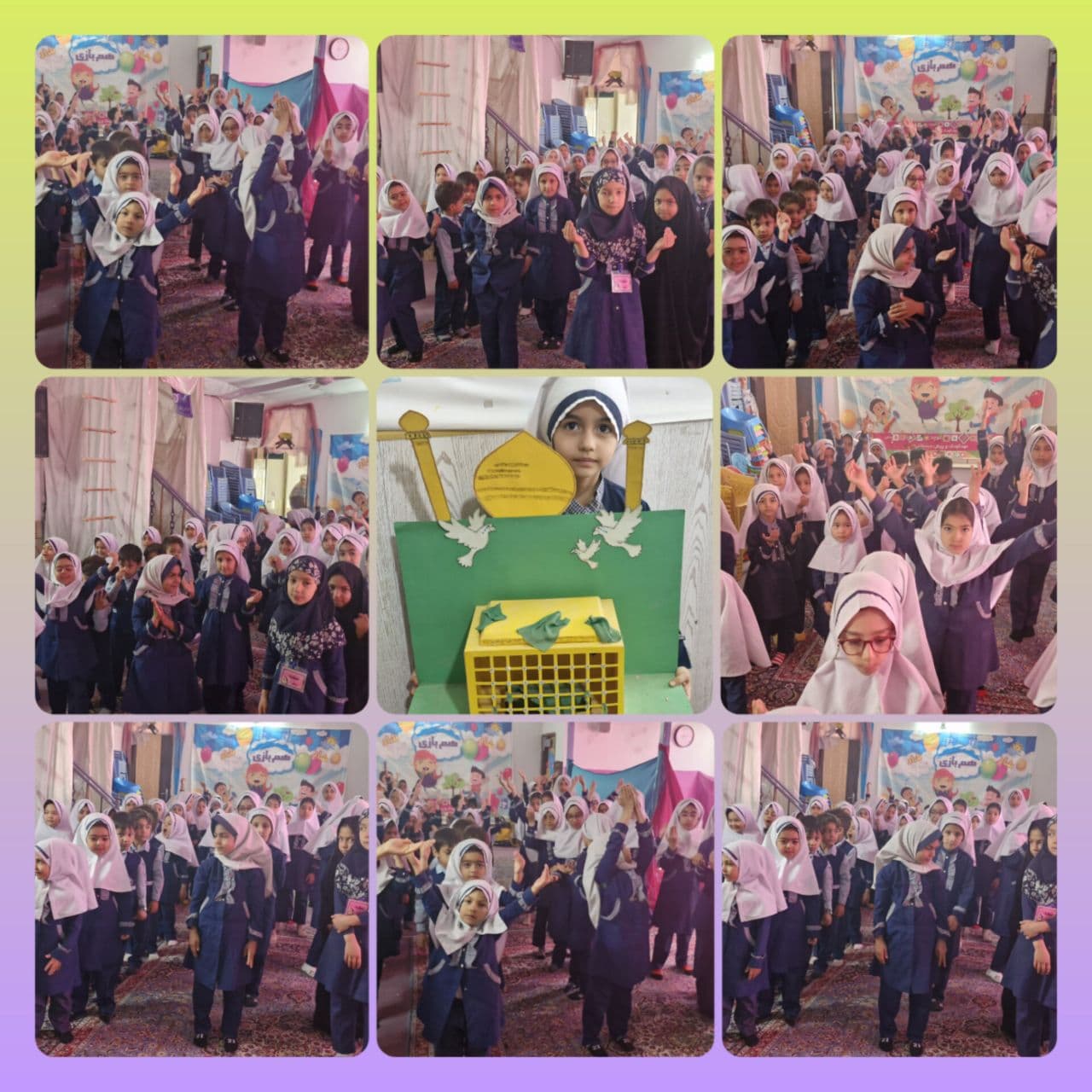 جشن میلادامام رضا(ع) در صبحگاه
